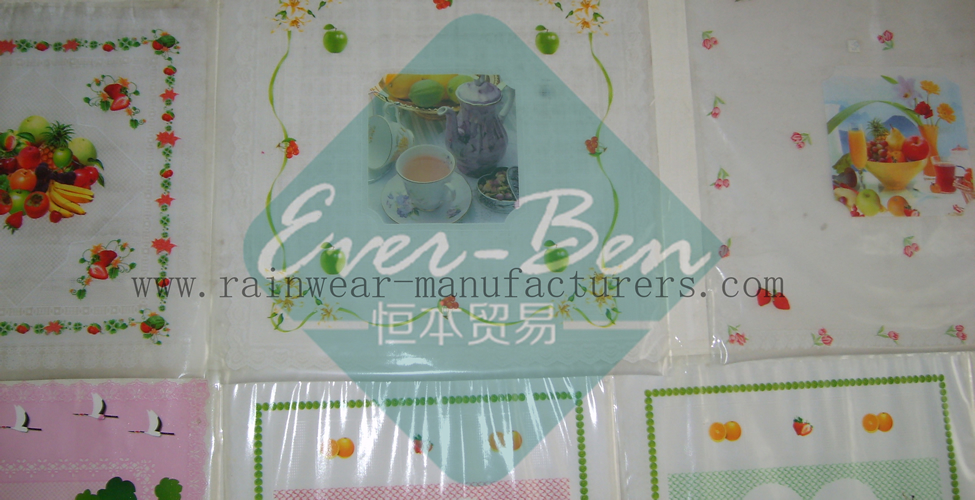 PR002 China cheap vinyl tablecloth supplier